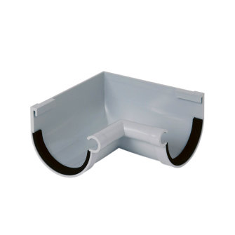 Nicoll Techtan binnenhoekstuk voor mastgoot 90� pvc klem 70 mm lichtgrijs