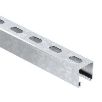 OBO montagerail staal sendzimir verzinkt DIN EN 10346 41 x 41 mm l = 6 m