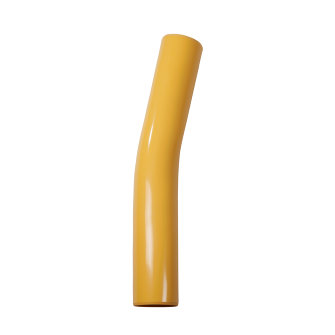 Pipelife bocht 11� voor gas slagvast pvc geel Gastec QA 2x spie 63 mm