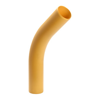 Pipelife bocht 45� voor gas slagvast pvc geel Gastec QA 2x spie 110 mm