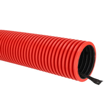 Pipelife kabelbeschermingsbuis pe recht met trekdraad rood 110 mm l = 6 m