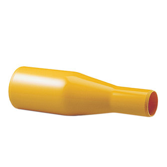 Pipelife verloopstuk voor gas slagvast pvc geel Gastec QA 2x spie 110 x 63 mm