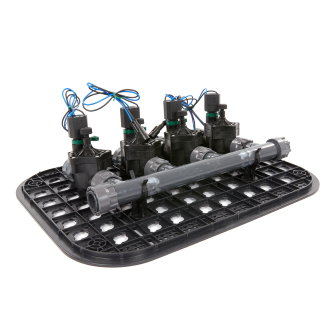 Rain waterverdeler 4-groeps incl. voorgemonteerde kleppen type RN 155 24 V AC max. 5