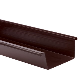 S-lon bakgoot pvc type 140 180 mm bruin l = 4 m