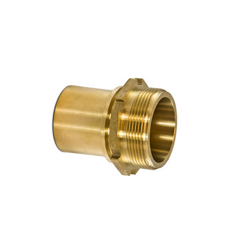 Spannloc slangtule messing buitendraad voor klemschaal montage 38 mm x 1�"
