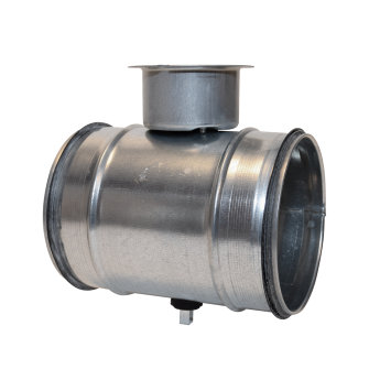 Spiraliet regelklep met epdm ring 2x verjongd spie 450 mm