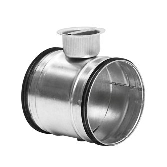 Spiraliet regelklep met epdm ring en klepbandring 2x verjongd spie 160 mm