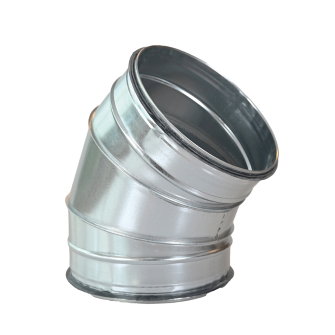 Spiraliet segmentbocht 45� met epdm ring 2x verjongd spie 450 mm