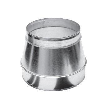 Spiraliet verloopstuk 2x verjongd spie 630 x 500 mm