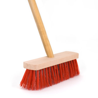 Talen Tools onkruidbezem pvc en stalen haren 28 cm steel 140 cm