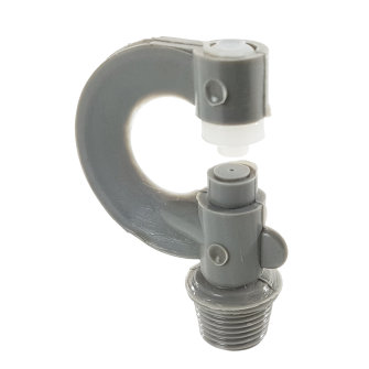 VDL boogsproeier hogedruk nevelsproeier nylon grijs M11