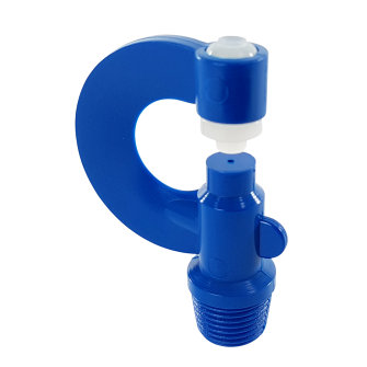 VDL boogsproeier nevelsproeier nylon 3/8" WW zwart 3/8" WW