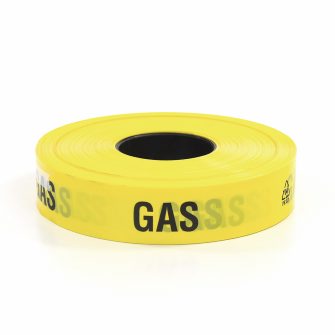 Waarschuwingslint polyetheen gas geel l = 250 m