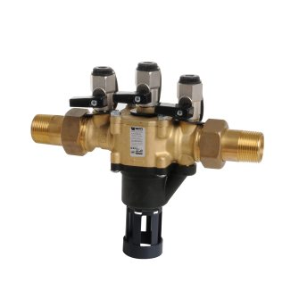 Watts terugstroombeveiliging messing 2x bu.dr. BA bev BA BM 025 + trechter 1"