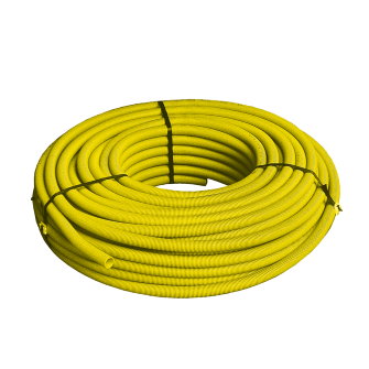 Wavin Tigris meerlagenbuis gas in mantelbuis geel 20 x 2
