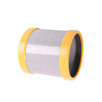 Wavin Wafix mof pvc 2x flex manchet 3� grijs KOMO SN8 125 mm