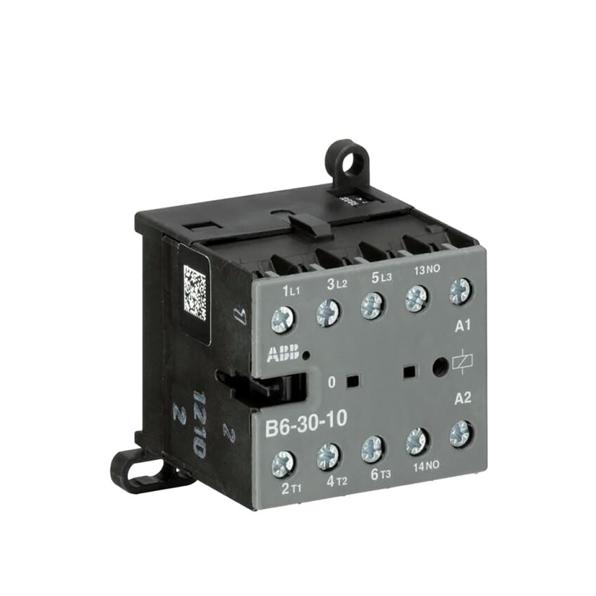 ABB mini magneetschakelaar 4 kW 400 Vac DIN 3-p spoelspanning 400 V 1 hulpcontact NO