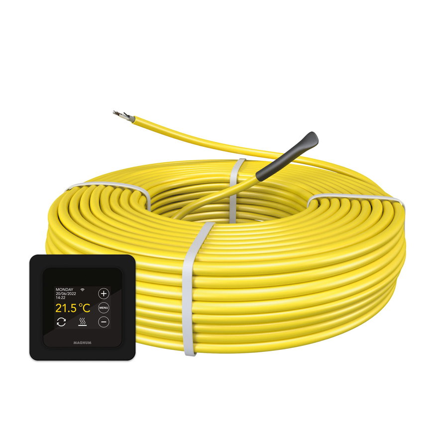 MAGNUM Cable vloerverwarmingskabel set MRC wifi-thermostaat zwart 500 W