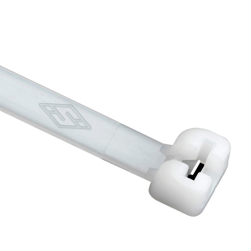 SapiSelco kabelbinders met rvs vergrendelingslip transparant l = 360 mm b = 7,5 mm zak à 50 st