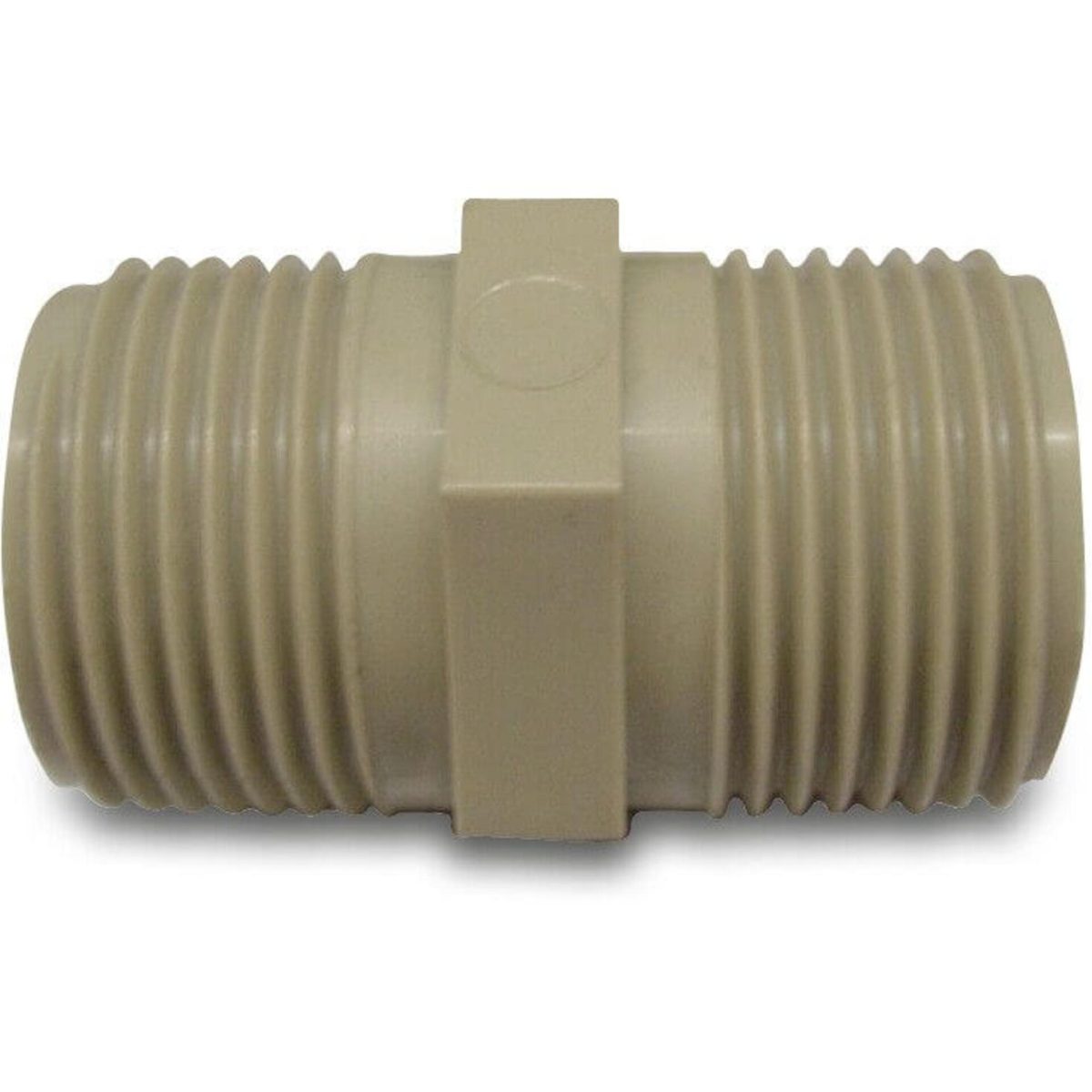 Nippel PP 3/4" buitendraad 10bar beige | Aantal 10 PCS