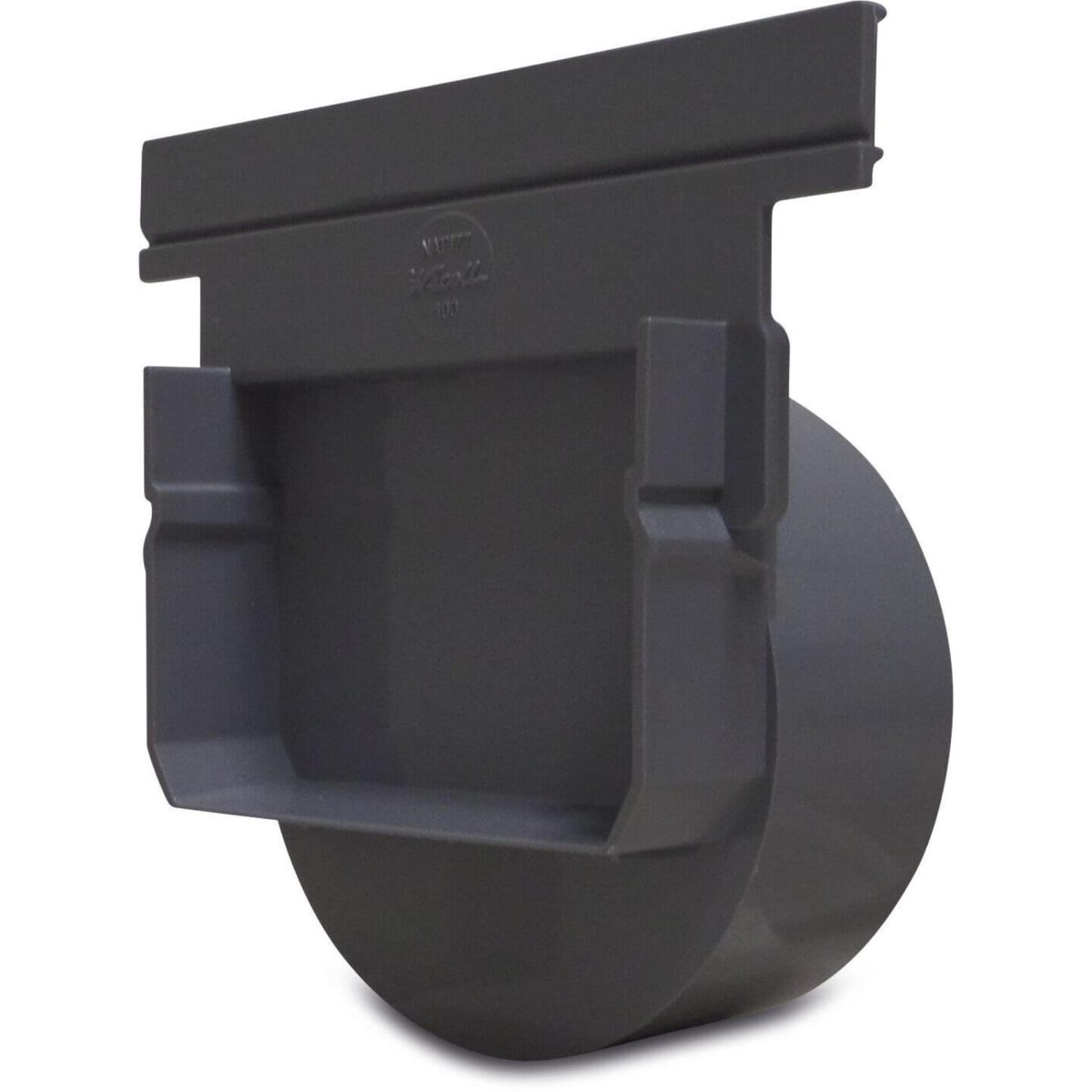 Aanzet / eindstuk PVC-U 100 mm lijmspie grijs | Aantal 1 PCS
