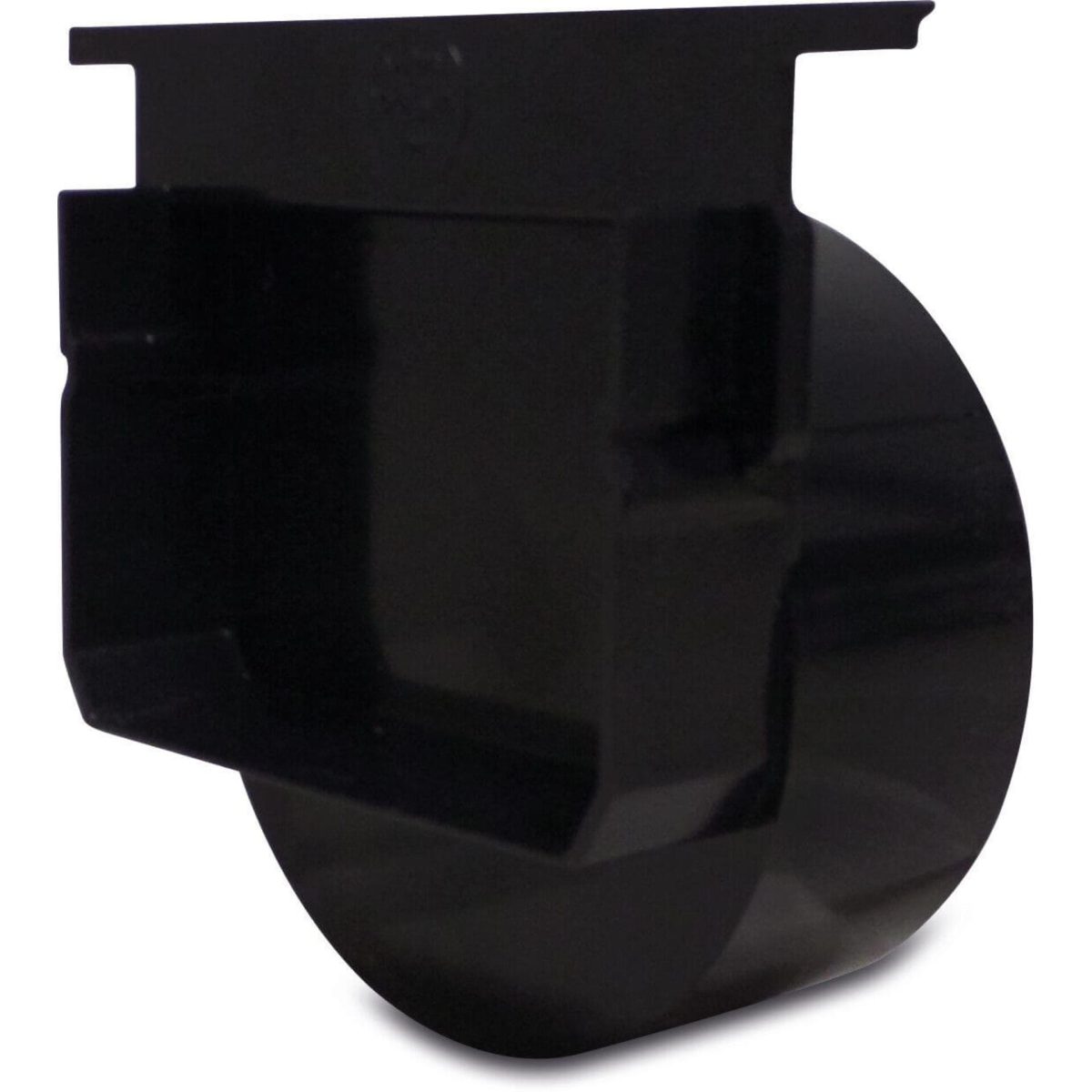 Aanzet / eindstuk PVC-U 110 mm lijmspie zwart type met stalen rooster | Aantal 10 PCS