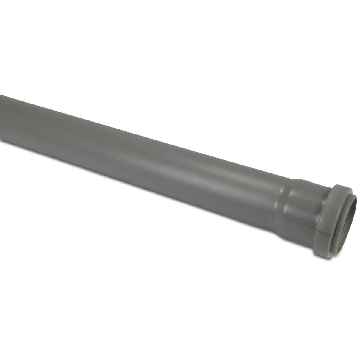 Afvoerbuis PP 75 mm manchet x glad grijs 1
