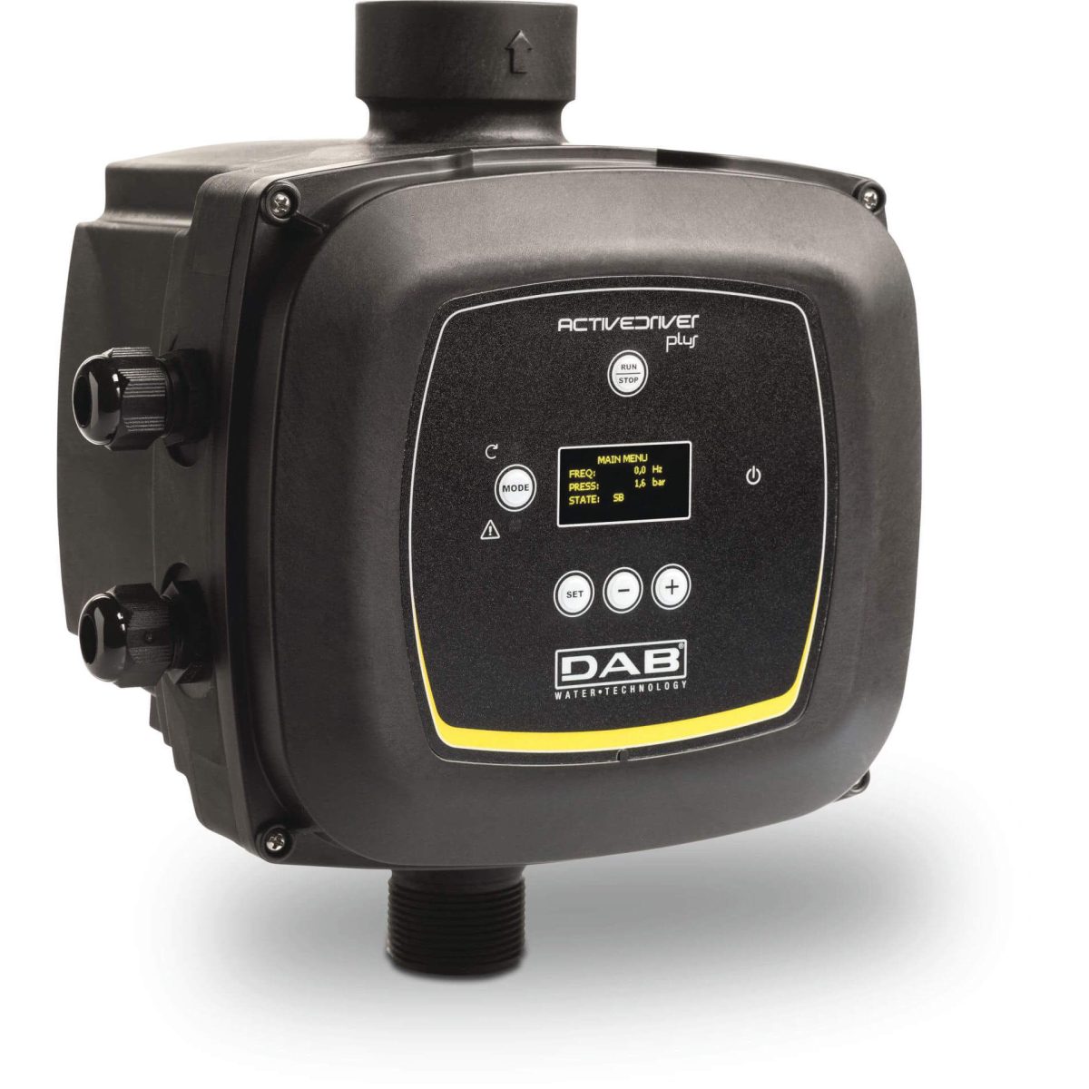 DAB Frequentieregelaar 1 1/4" x 1 1/2" buitendraad x binnendraad 11A 115/230VAC zwart type Active Driver Plus M/M 1.5 Dual voltage/zonder kabel | Aantal 1 PCS