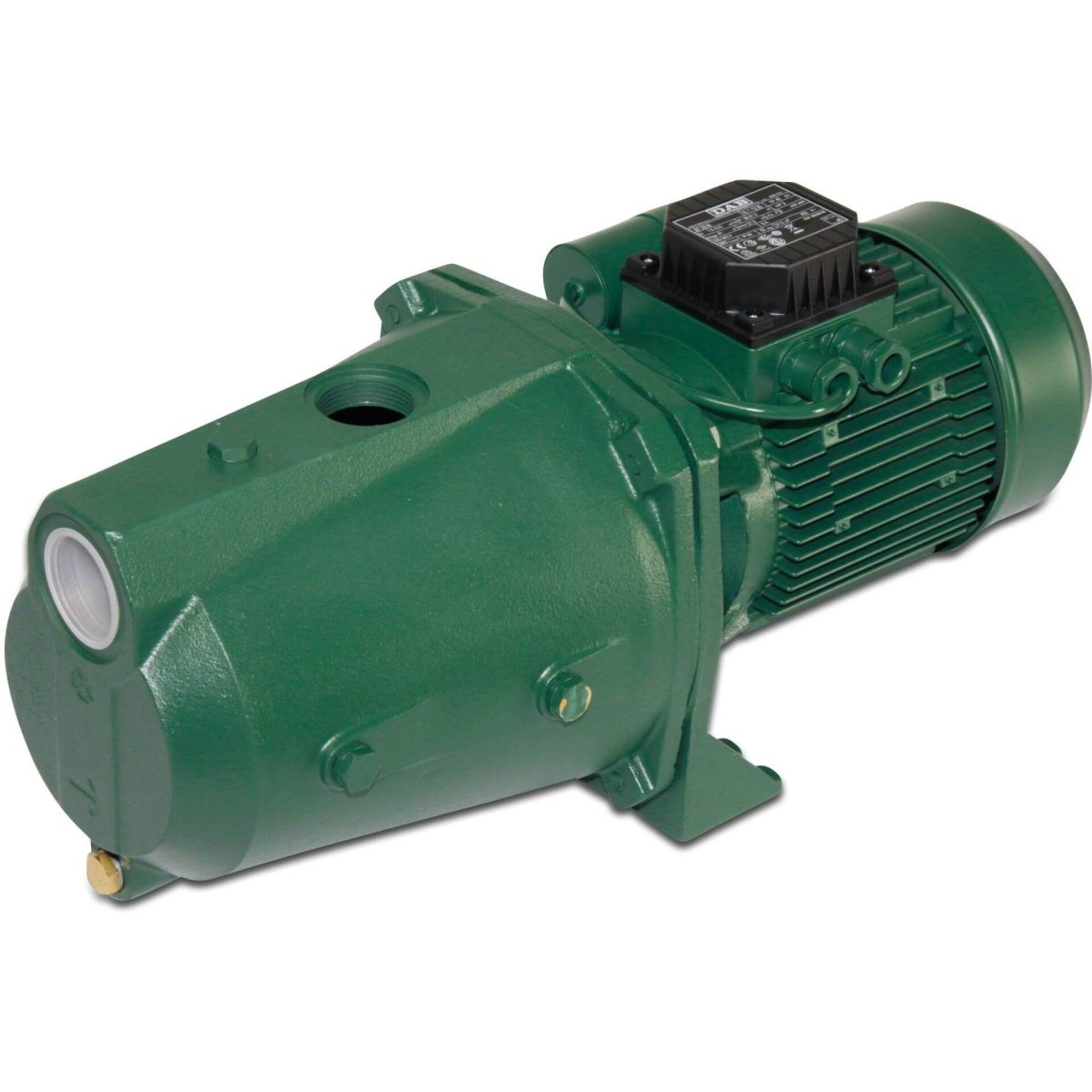 DAB Jetpomp gietijzer 1 1/2" x 1 1/4" binnendraad 6bar 9A 230VAC groen zelfaanzuigend type JET 200 M | Aantal 1 PCS