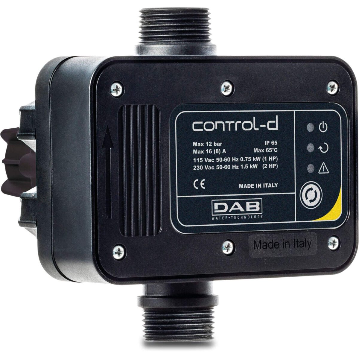 DAB Press control met droogloopbeveiliging 1" buitendraad 115/230VAC zwart type Control-DG set | Aantal 1 PCS