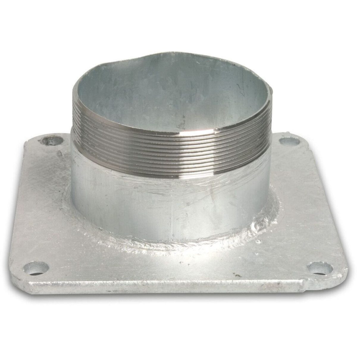 Draadflens staal gegalvaniseerd 6" vierkantflens x buitendraad | Aantal 1 PCS