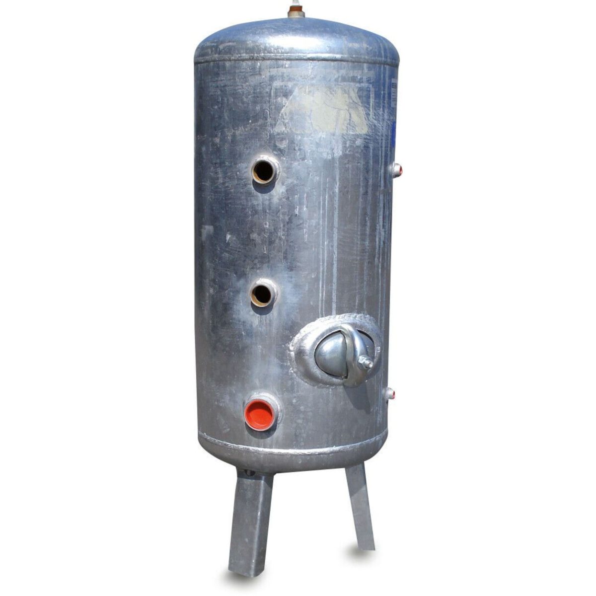 Drukketel staal gegalvaniseerd 2" binnendraad 6bar 1000ltr type verticaal | Aantal 1 PCS