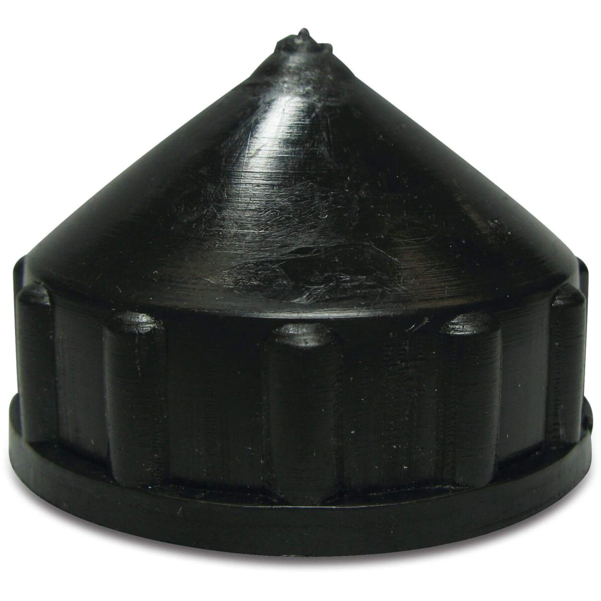 Eindkap PE 2" binnendraad zwart | Aantal 1 PCS
