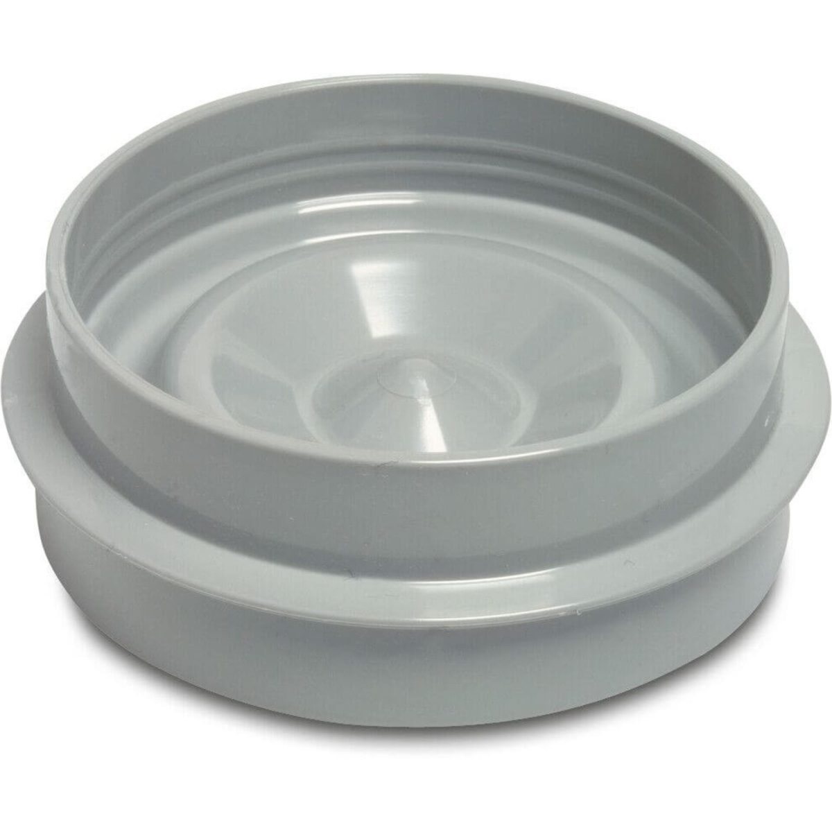 Eindkap PVC-U 125 mm lijmmof/spie grijs | Aantal 1 PCS