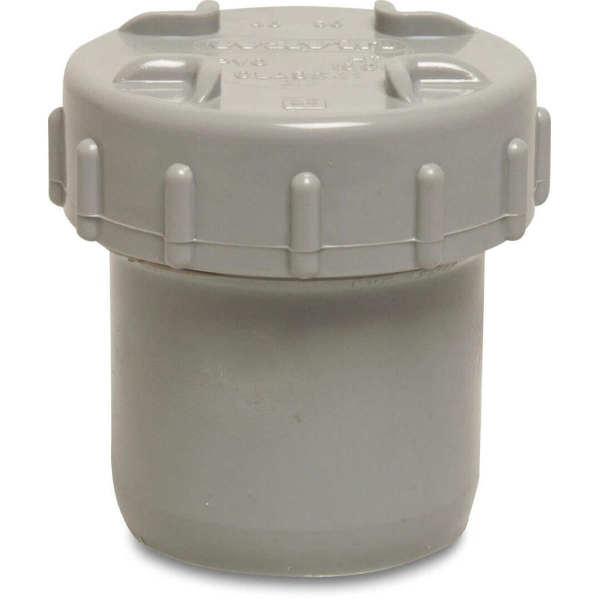 Eindset PVC-U 90 mm lijmspie grijs KOMO | Aantal 1 PCS