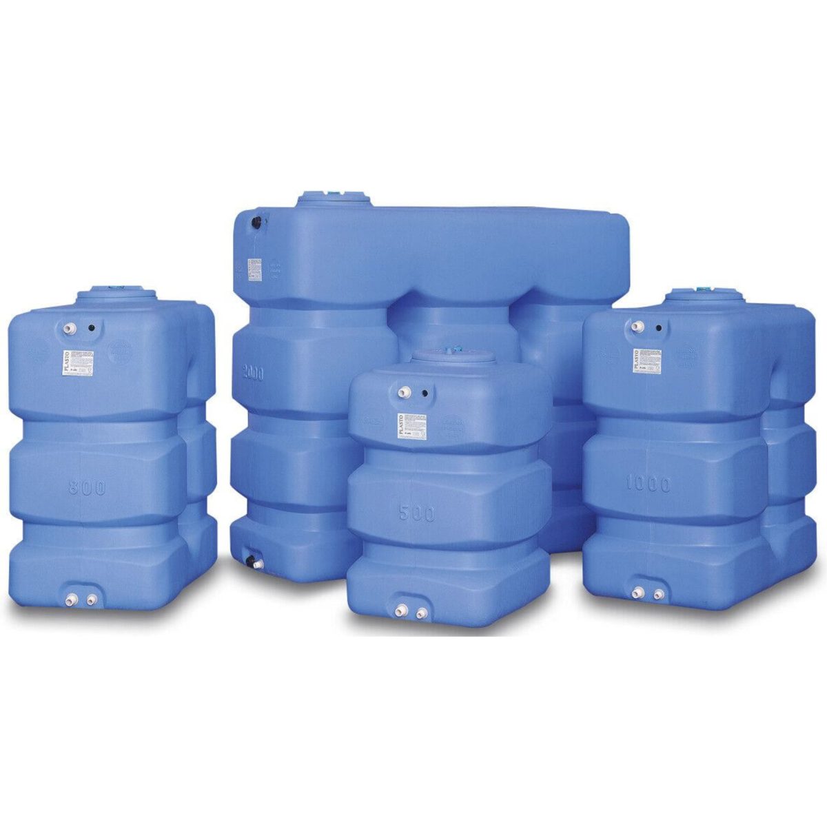 Elbi Vat LDPE blauw 2000ltr WRAS type CPN vertikaal | Aantal 1 PCS