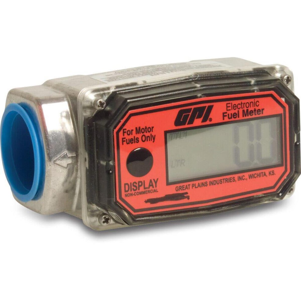 Electronische doorstroommeter aluminium 1" binnendraad 21bar zwart type GPI-EX t.b.v. brandstof | Aantal 1 PCS