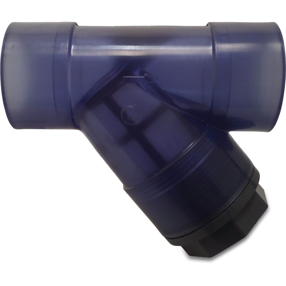 Pvc Line Filter Filter vuilvanger PVC-U 110 mm lijmmof 4bar 500micron PVC gaas ...