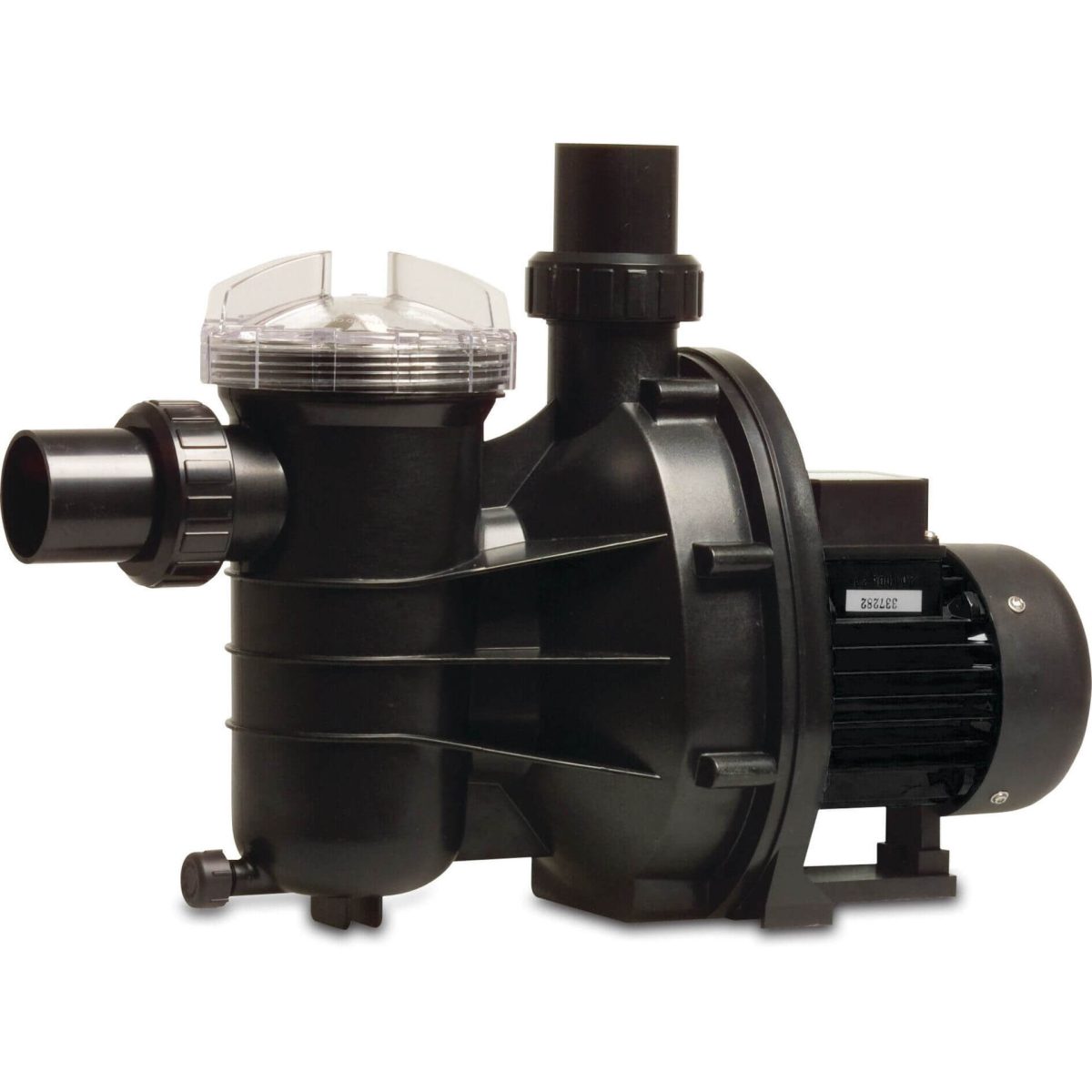 Flotide Zwembadpomp 50 mm / 1 1/2" metrisch/imperial lijmmof 2A 230VAC zwart type SS033 met RCD stekker | Aantal 1 PCS
