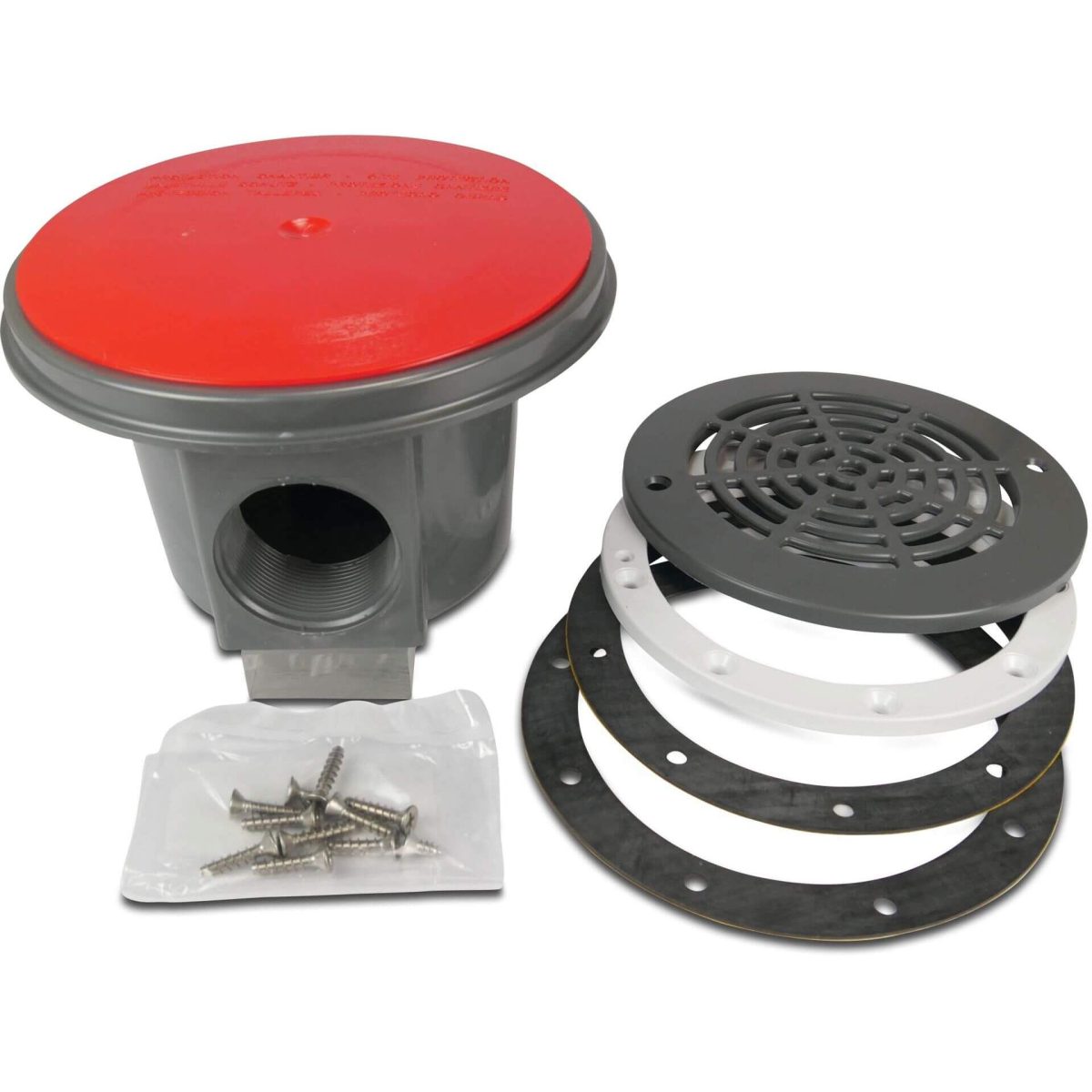 Hayward Bodemput 1 1/2" x 2" binnendraad donkergrijs 2 stuks | Aantal 1 PCS