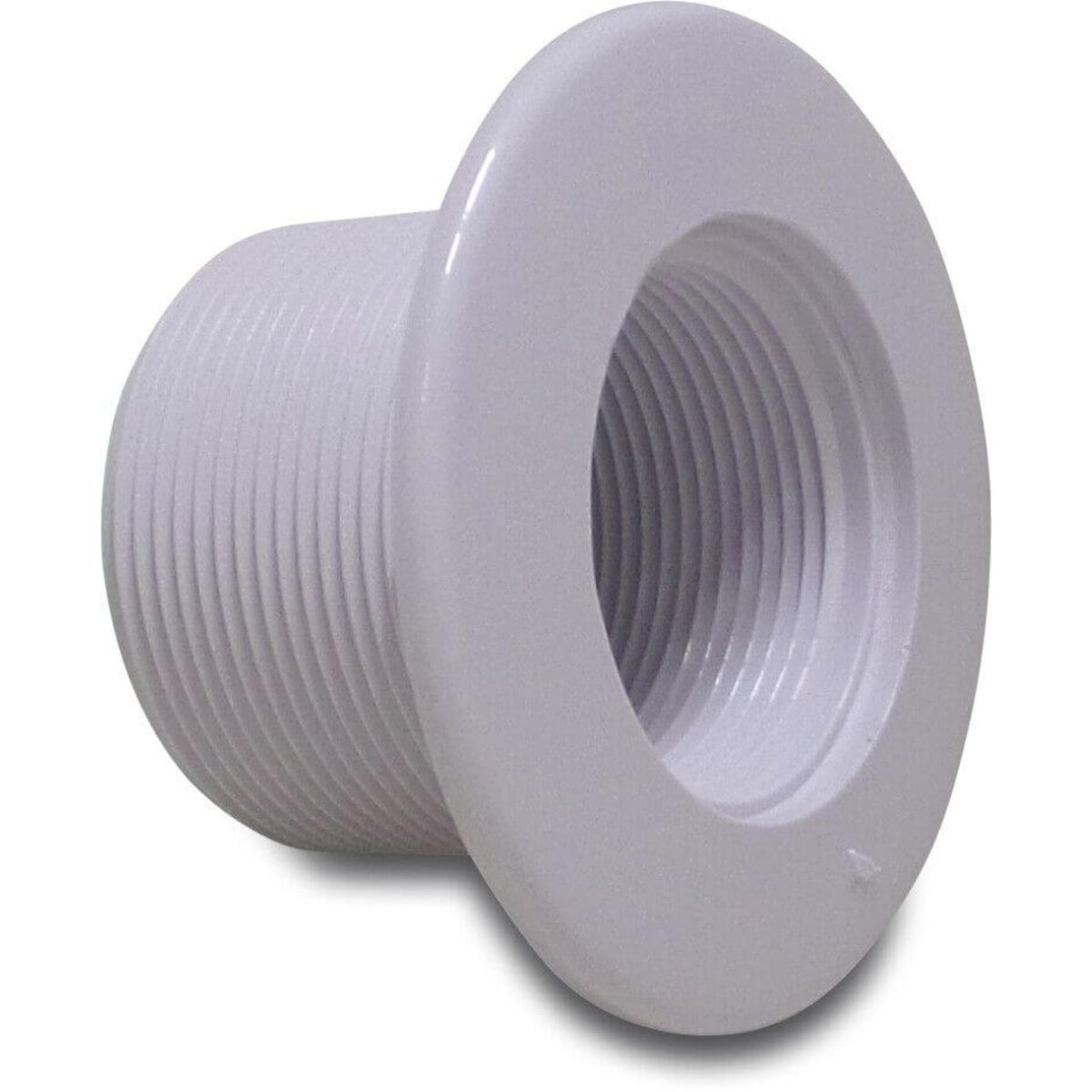 Hayward Inlaatbevestiging ABS 1 1/2" x 2" binnendraad x buitendraad wit betonbaden | Aantal 1 PCS
