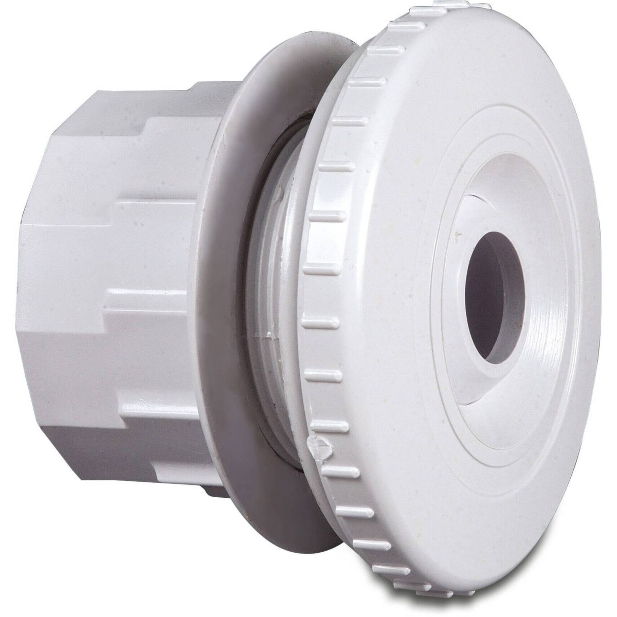 Hayward Verstelbare inspuiter ABS 1 1/2" x 2" binnendraad x buitendraad wit 22 mm nozzle met borgmoer | Aantal 1 PCS