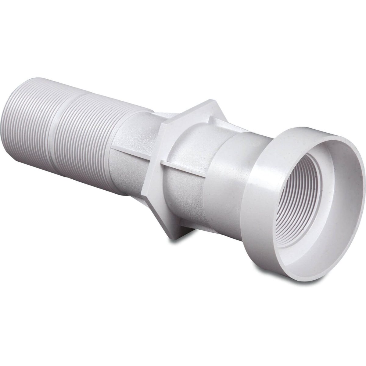 Hayward Wanddoorvoer PVC-U 2" x 2" x 50 mm binnendraad x buitendraad x lijmmof wit 250 mm Mini-LED | Aantal 1 PCS