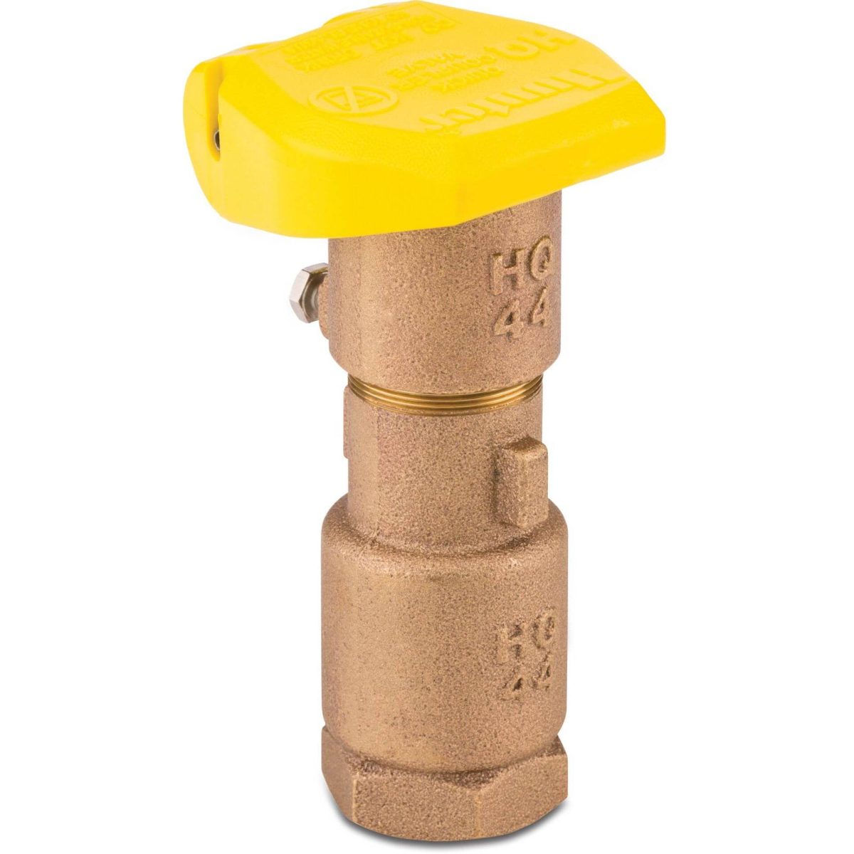 Hunter Kogelafsluiter messing 3/4" binnendraad geel type Q3RC | Aantal 1 PCS