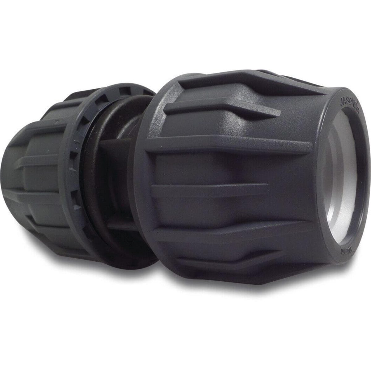Jasonflex Sok PP 63 mm knel 16bar grijs/zwart | Aantal 1 PCS