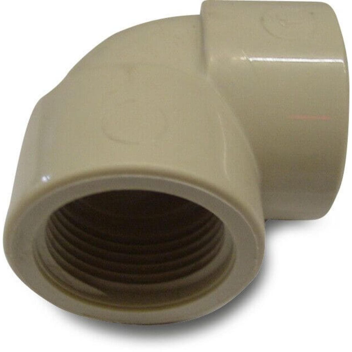 Knie 90° PP 1" binnendraad 10bar beige P1 | Aantal 10 PCS