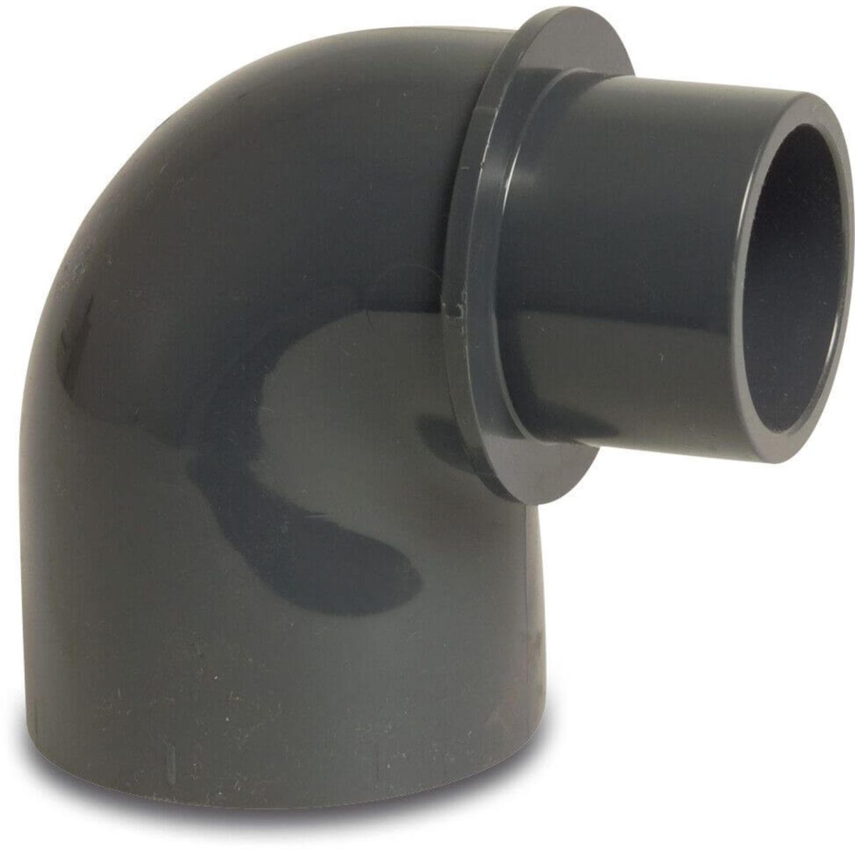 Knie 90° PVC-U 32/40 mm x 50 mm lijmmof/spie x lijmmof 10bar L1 | Aantal 1 PCS