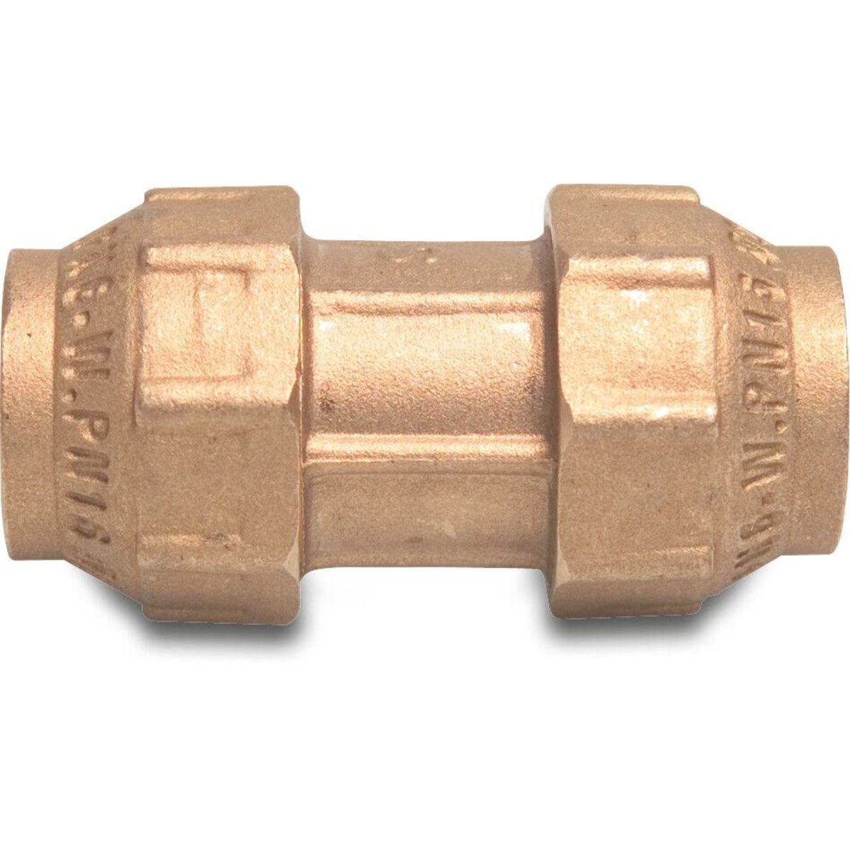 Koppeling messing 32 mm knel 16bar DVGW S1 | Aantal 1 PCS