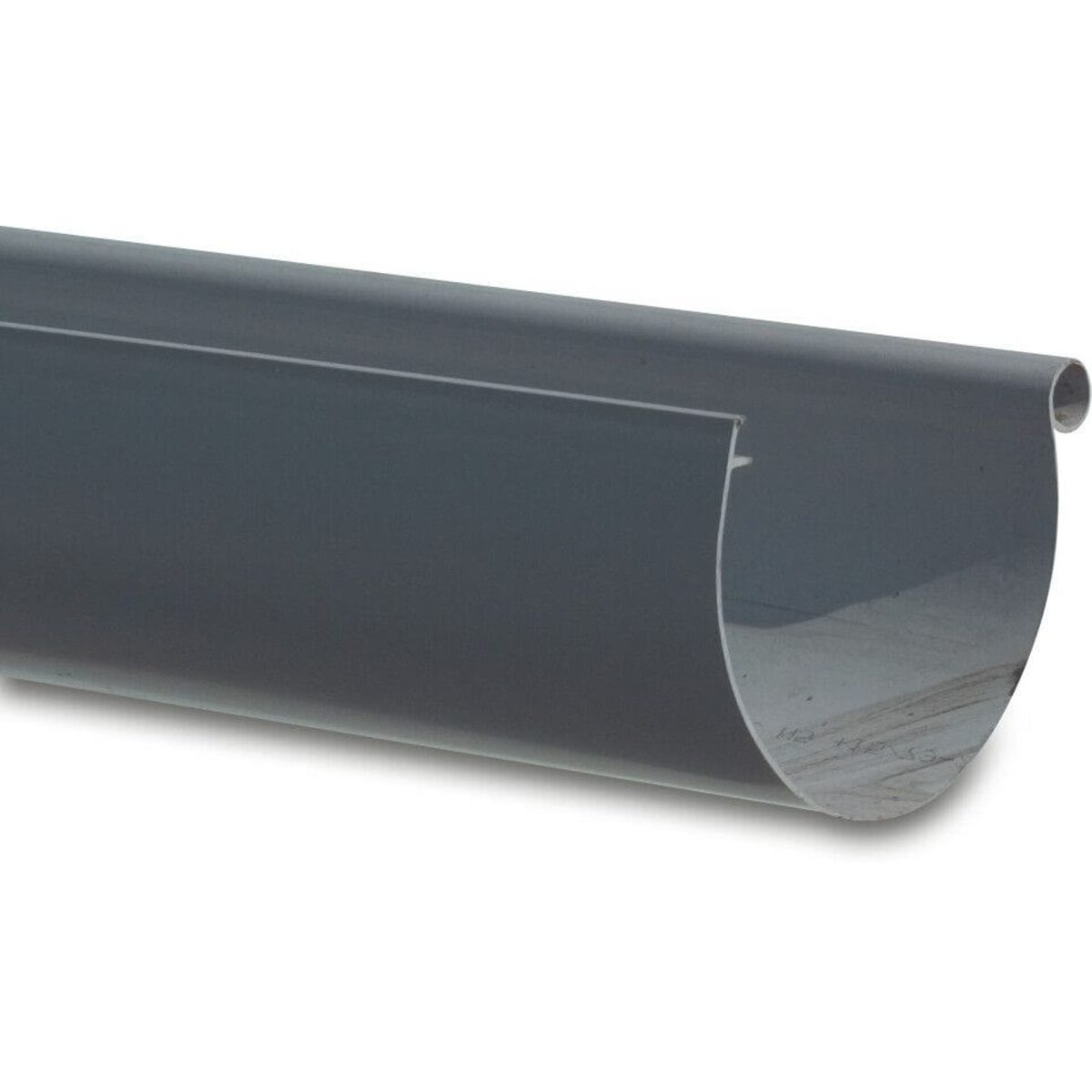 Mastgoot PVC-U 115 mm grijs 4m type LG 25 | Aantal 4 M