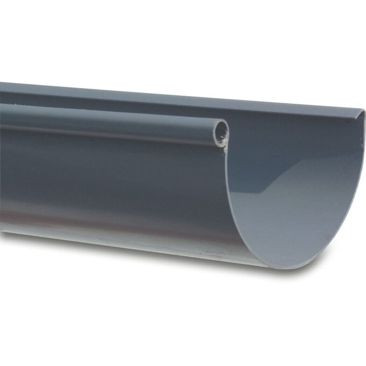 Mastgoot PVC-U 125 mm grijs 4m | Aantal 4 M